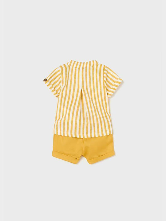 Mayoral Kids Set with Shorts Summer 2pcs Yellow