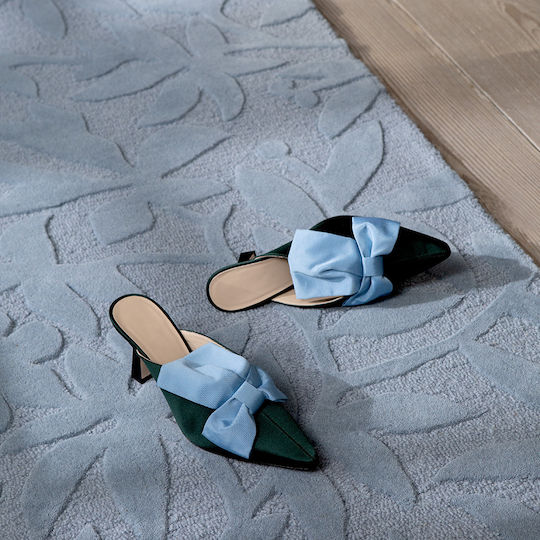 Laura Ashley Cleavers Lucrat manual Covor Rectangular Din lână Seaspray