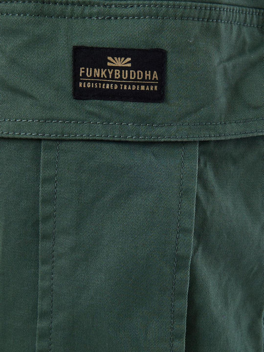 FBM007-00202 Pantaloni cu Croială Normală Verde