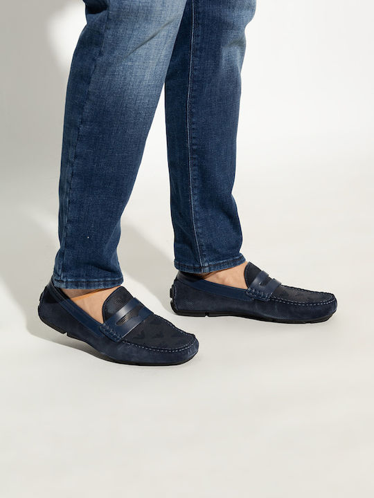 Herren Mokassins in Blau Farbe