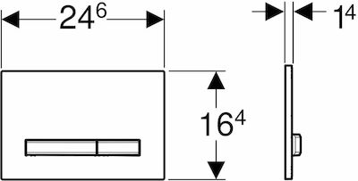 Geberit Flush Plate Dual Flush 115.671.JM.2