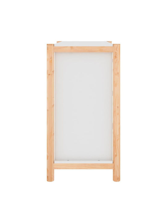 Гардероб За Спалня Дървен С 3 Чекмеджета Бял 62x38x70см