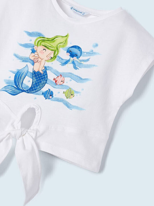 Kinder-Set mit Shorts Sommer 2Stück Weiß