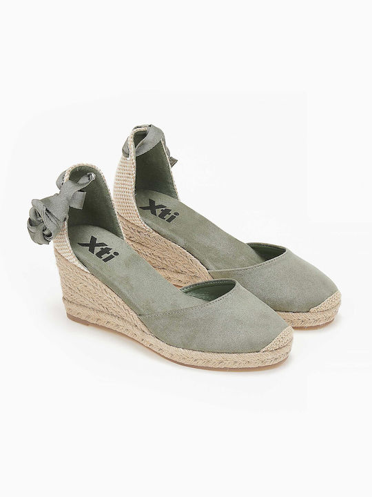 Xti Damenplattformen im Espadrilles-Stil Khaki