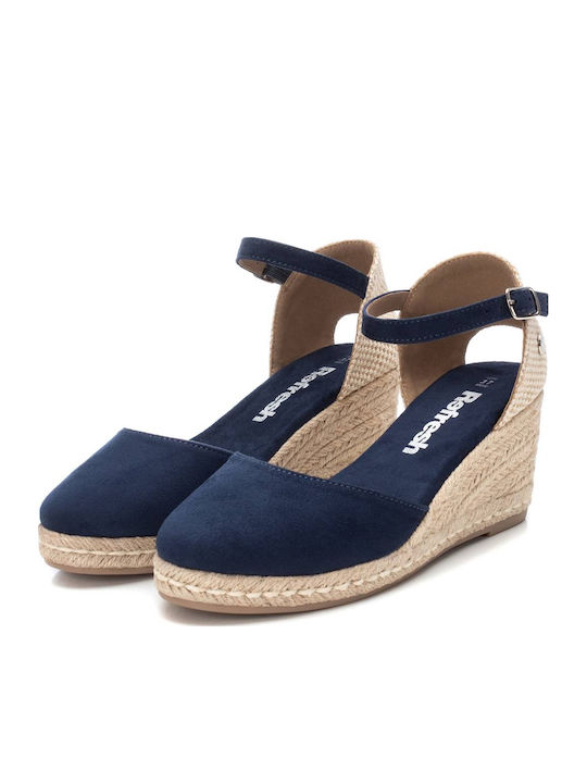 Platforme Dama Tip Espadrile Albastru Marin