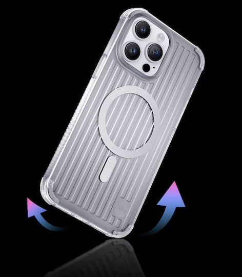 Kingxbar Go Out Back Cover Σιλικόνης Silver (iPhone 14 Pro)