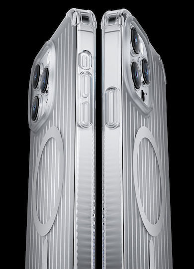Kingxbar Go Out Back Cover Σιλικόνης Silver (iPhone 14 Plus)