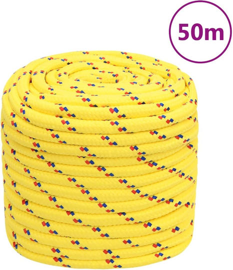 vidaXL Rope Knitted 16mm Yellow