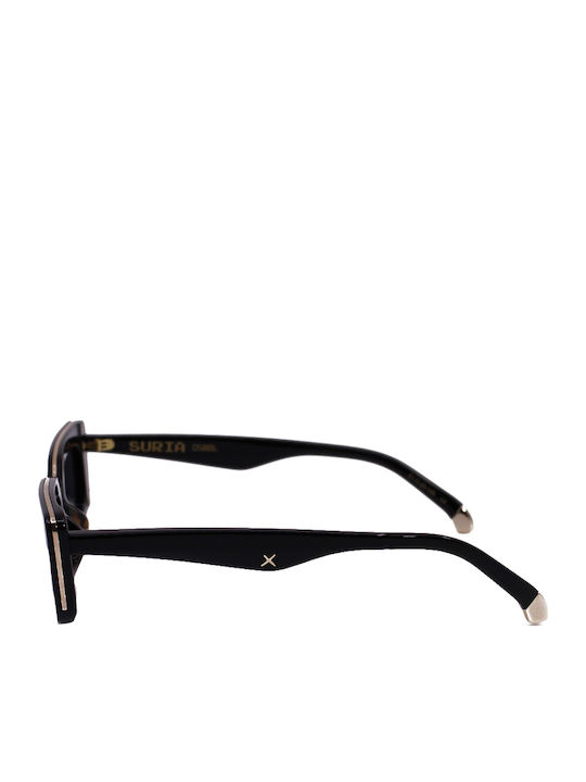 Oscar & Frank Suria Unisex Sunglasses with Plastic Frame Gloss Black