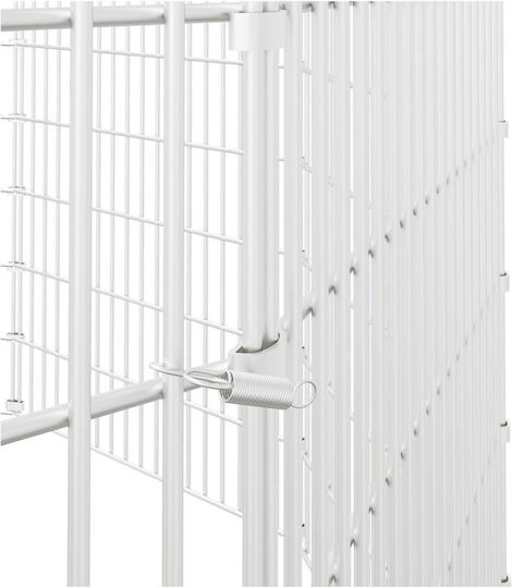 vidaXL 171584 Galvanized Steel Cage for Rabbits 54x54x100cm