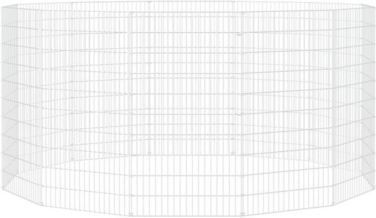 vidaXL 171584 Galvanized Steel Cage for Rabbits 54x54x100cm