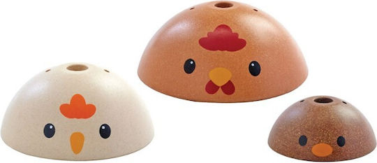 Plan Toys Stacking Toy Rustic Chick made of Wood for 12++ Months