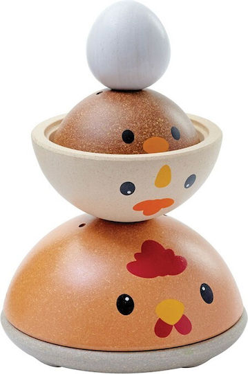 Plan Toys Stacking Toy Rustic Chick made of Wood for 12++ Months