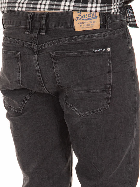 Men's Elastic Grey Jeans Pants