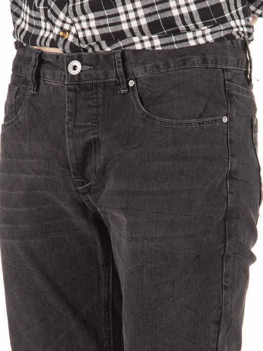 Men's Elastic Grey Jeans Pants