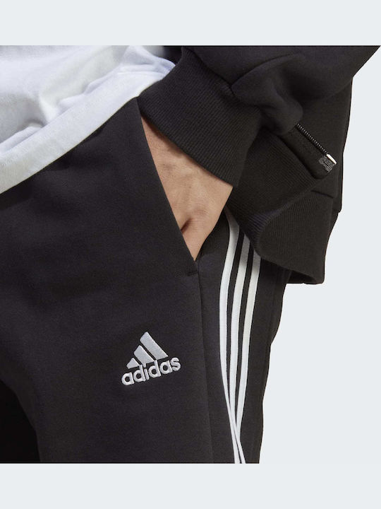 Essentials French Terry Αθλητική Ανδρική Βερμούδα Μαύρη