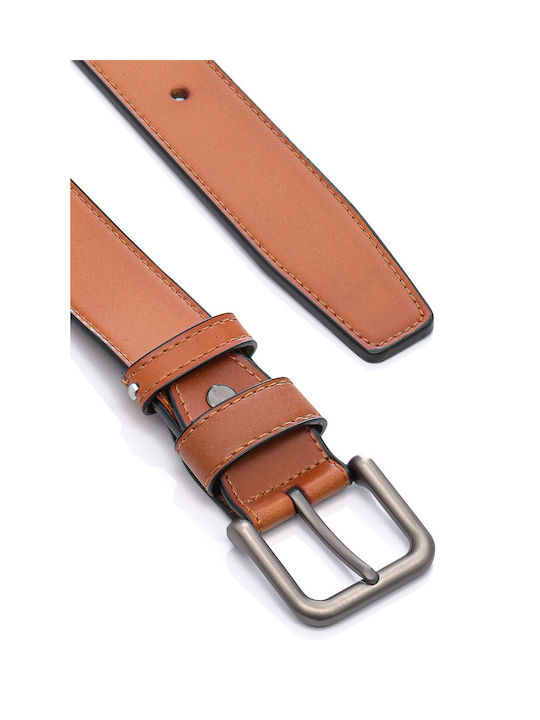 Mcan Men's Leather Belt Brown