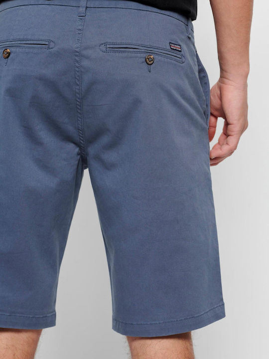 FBM007-00103 Bermudă de Bărbați Chino China Blue
