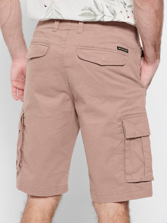 Funky Buddha Ανδρική Βερμούδα Cargo Dusty Salmon Funky Buddha Ανδρική Βερμούδα Cargo Dusty Salmon