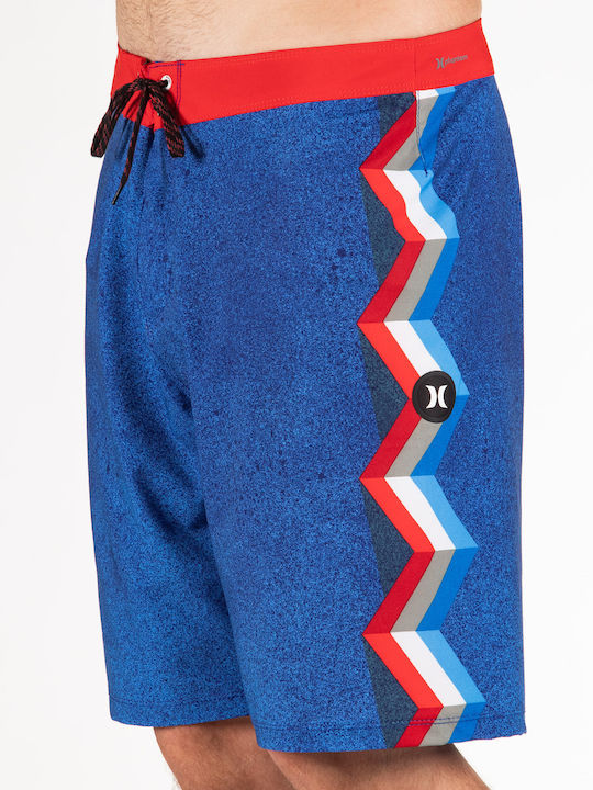 Jjf6 Ornamental Men's Swimwear Bermuda Blue with Patterns
