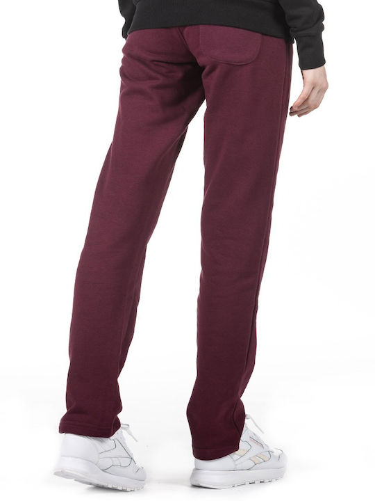 District75 Women's Sweatpants Burgundy