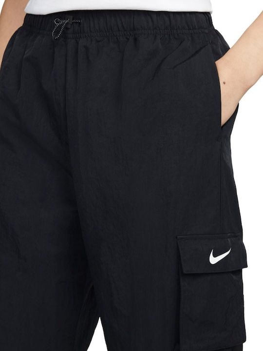 Sportswear Ψηλόμεσο Παντελόνι Φόρμας Μαύρο