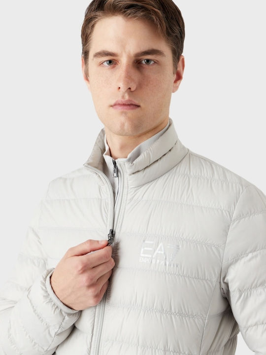 Emporio Armani Geacă pentru bărbați de iarnă Puffer Ivory