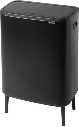 Brabantia Bo Κάδος Απορριμμάτων από Ανοξείδωτο Ατσάλι Μαύρος 60lt Brabantia Bo Κάδος Απορριμμάτων από Ανοξείδωτο Ατσάλι Μαύρος 60lt