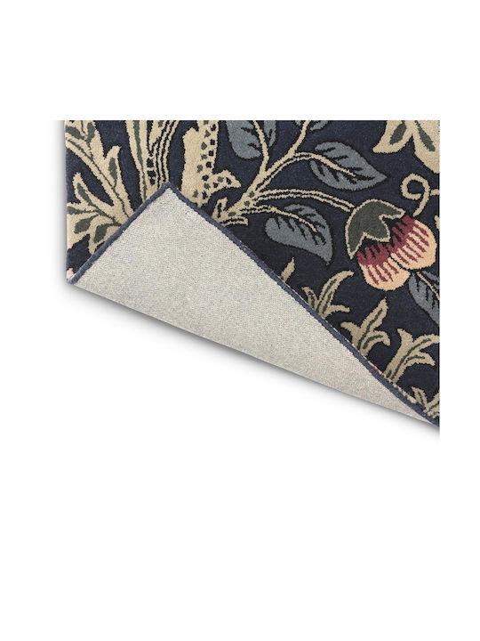 Morris & Co Artichoke Mineral Handgefertigt Teppich Rechteckig Baumwolle Blue / Beige