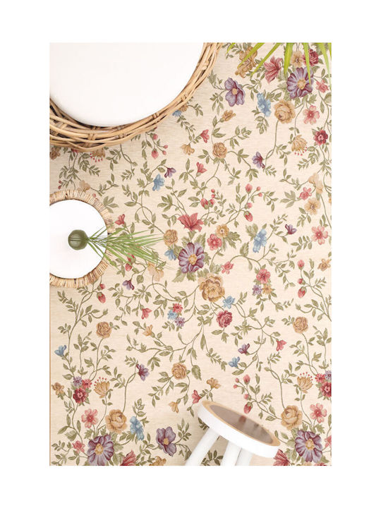 Royal Carpet Canvas 821J Teppich Rund Sommer Beige