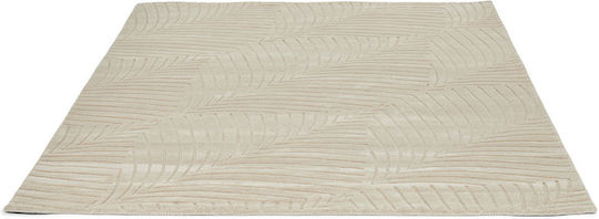 Wedgwood BC291708 Lucrat manual Covor Rectangular Din lână Ivory Folia Frunze Piatră
