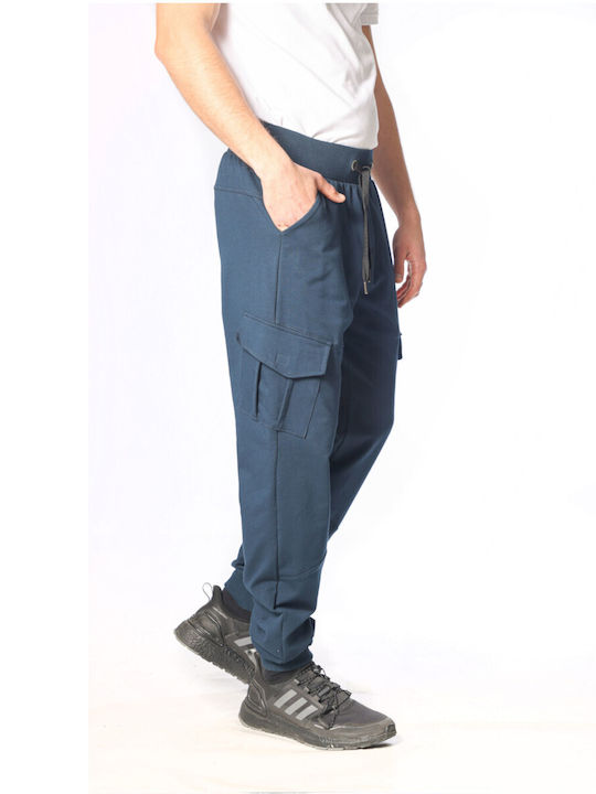 Paco & Co Men's Sweatpants with Rubber Blue