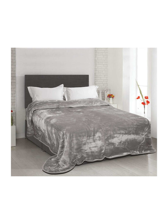 Flamingo Weiche Samt Decke Übergröße 220x240cm Mocca