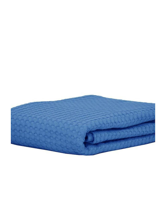 Anna Riska Michelle Blanket Pique Queen 220x240cm. 429234 8 Lake Blue