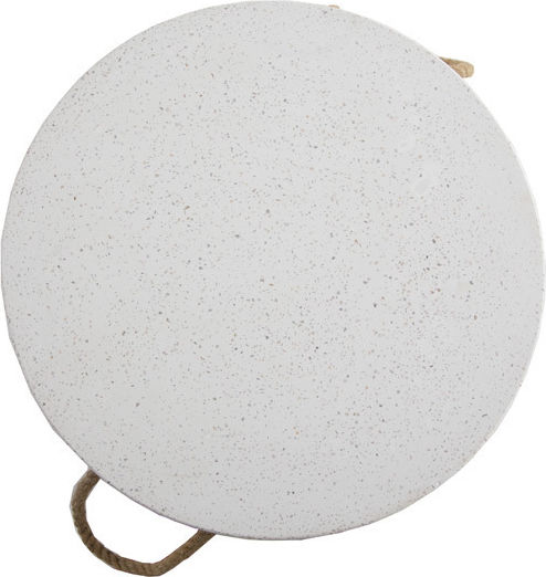 Σκαμπό Εξωτερικού Χώρου από Τσιμέντο Mauro Terazzo White 35x35x44cm