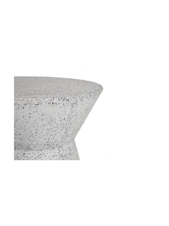 Stool Outdoor Biella Terazzo Grey / Black 35x35x44cm