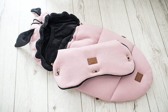 Beboulino Bunny Ποδόσακος Καροτσιού Pink 95x50εκ.