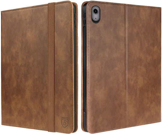 Rosso Element Flip Cover Δερματίνης Καφέ (iPad 2022 10.9'')