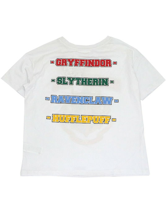 Warner Bros Γυναικείο T-shirt Harry Potter EV3532 σε Λευκό χρώμα