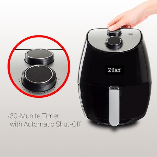 Zilan Air Fryer 2.6lt Black ZLN3598