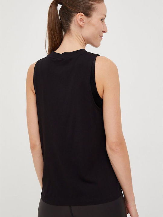 DKNY Women's Blouse Cotton Sleeveless Black