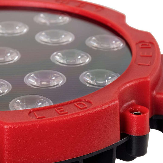 GloboStar Round Waterproof Car Headlight LED Renault Master 12V 45W 20cm with Red Lighting 1 Piece