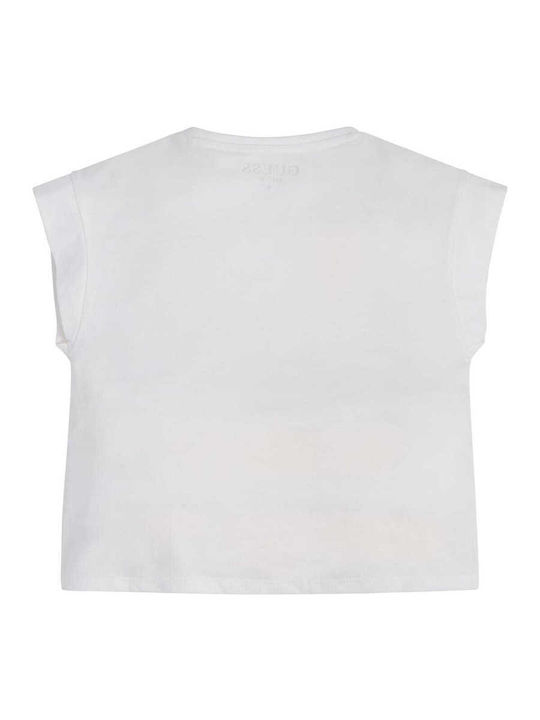 Guess Kids' Blouse Short Sleeve White