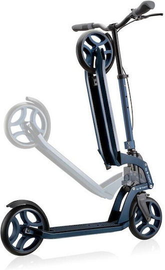 Globber Kids Scooter Foldable Globber One K 200 Piston 2-Wheel for 14+ Years Blue