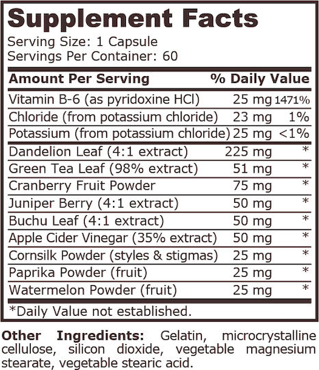 Pure Nutrition Aqua Out 60 Κάψουλες