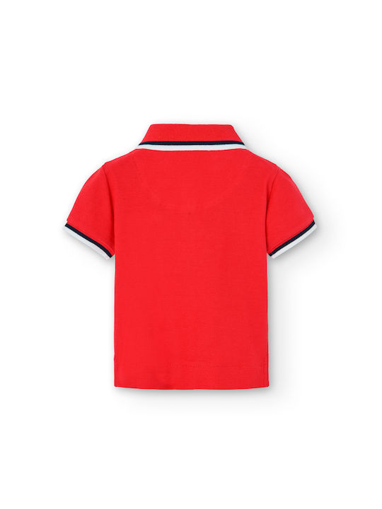 Boboli Kids Polo Short Sleeve Red