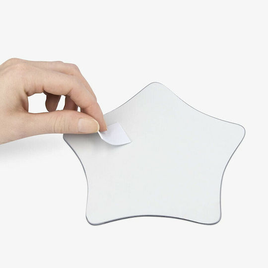 Dekorativer Aufkleber Wand Stern 5Stück 15x15cm Navaris