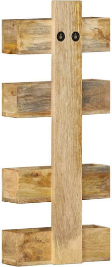 vidaXL Стойка за списания Дърво Кафяв 30x11x72бр 1бр