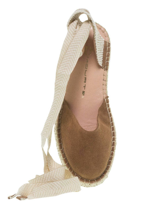 Mourtzi Women's Suede Espadrilles Taupe