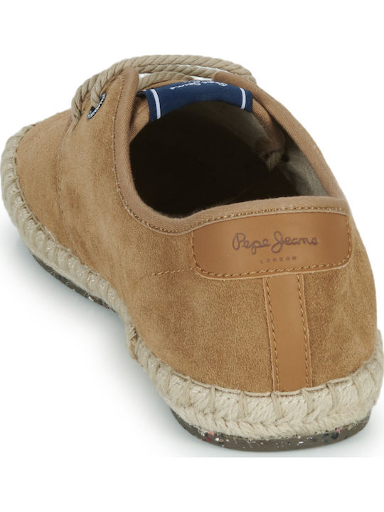 Tourist Classic Wildleder Herren Espadrilles in Tabac Brown Farbe